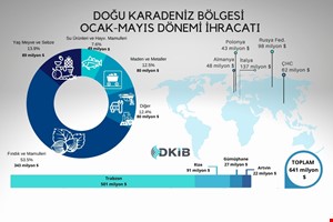 DOĞU KARADENİZ İHRACATI ARTMAYA DEVAM EDİYOR